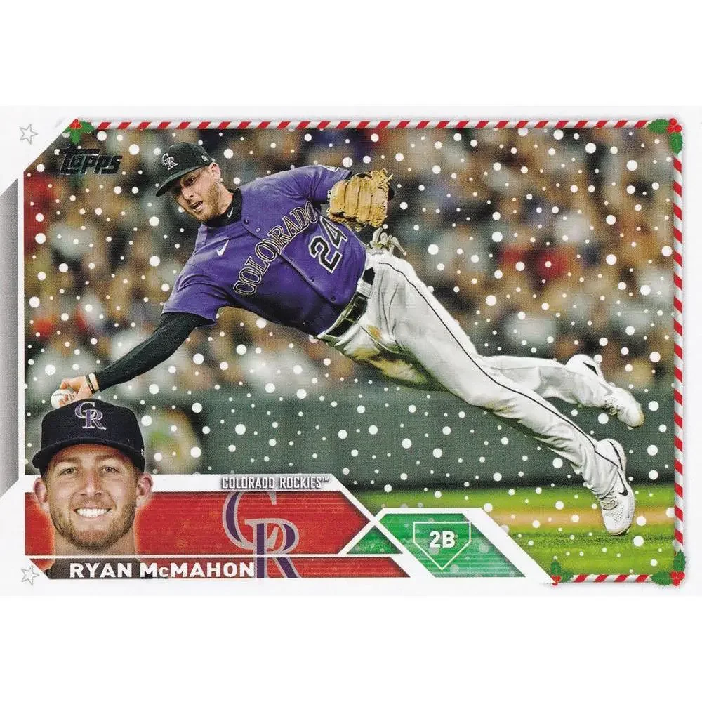 2023 Topps Holiday Ryan McMahon H159 Colorado Rockies